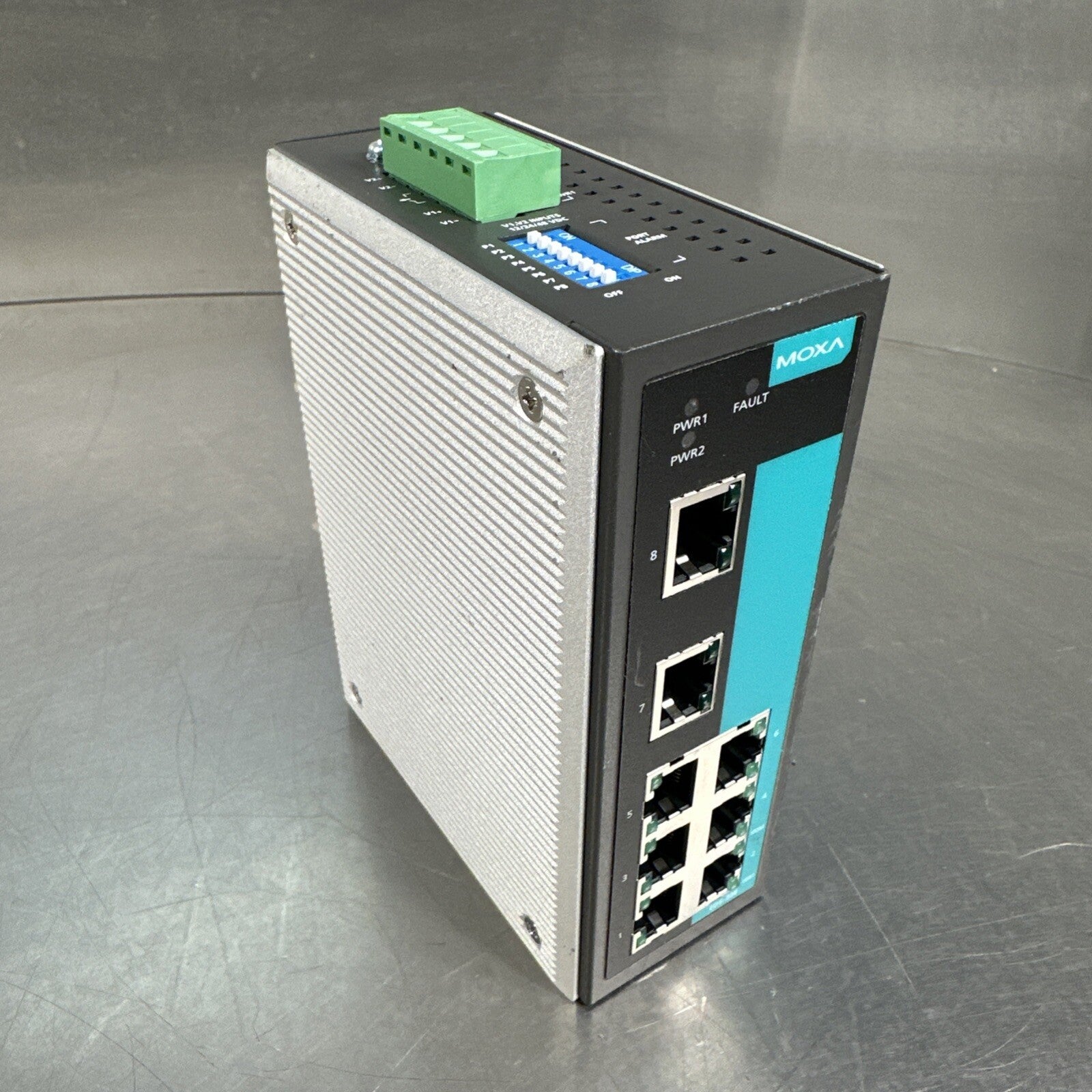 MOXA EDS-308 Ethernet Switch Input Module Connector PLC       (BIN-7.1.2)