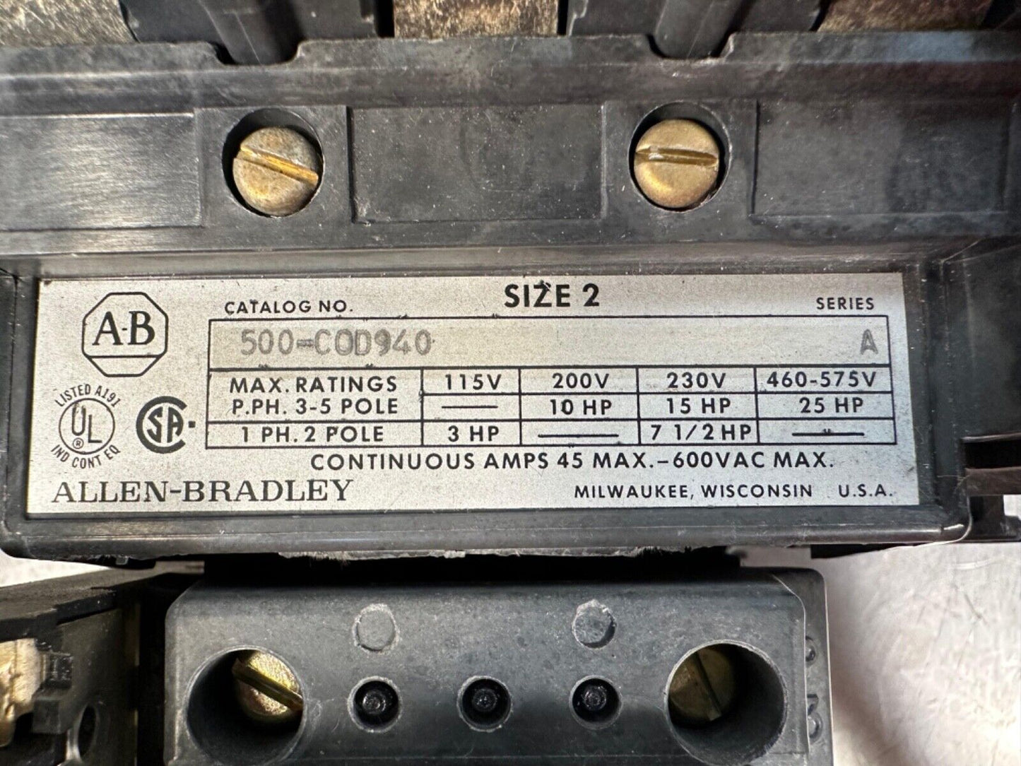 Allen Bradley 500-COD940 / 500COD940 (4d-36)