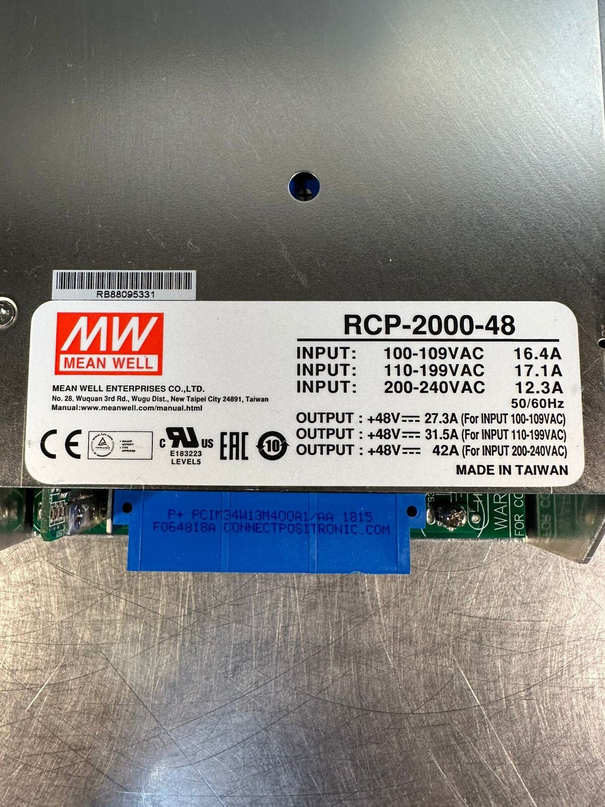 Mean Well RCP-2000-48     Power Supply                            (9.5.5)