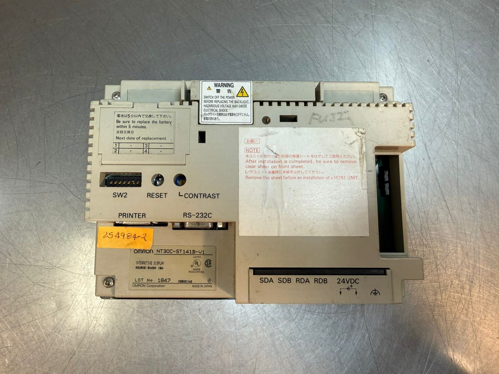 Omron NT30C-ST141B-V1  Operator Interface Touchscreen              (7.2.1)