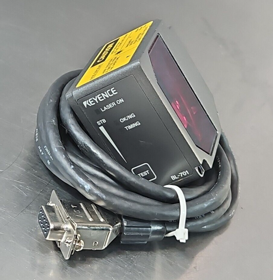 KEYENCE BL-701 Long-dist Laser Barcode Reader High-Resolution Raster (BIN3.4.5)