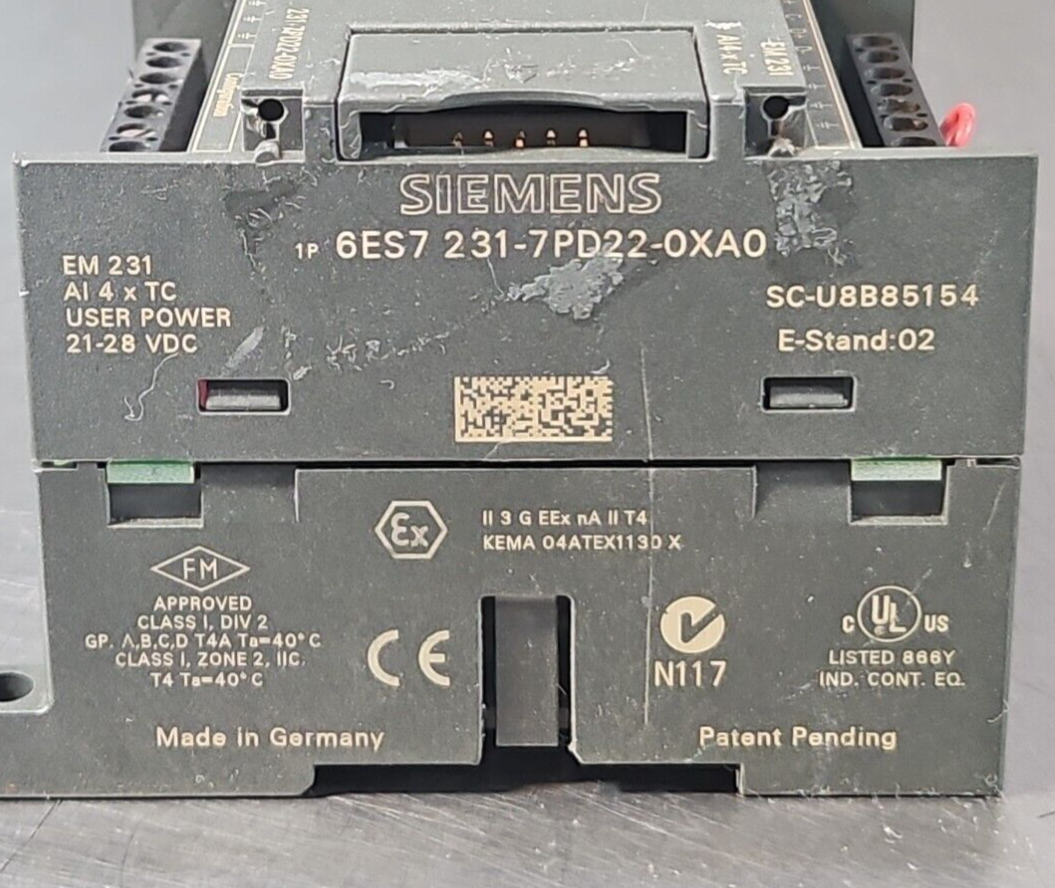 SIEMENS 6ES7 231-7PD22-0XA0 Analog Input Module                         (BIN642)