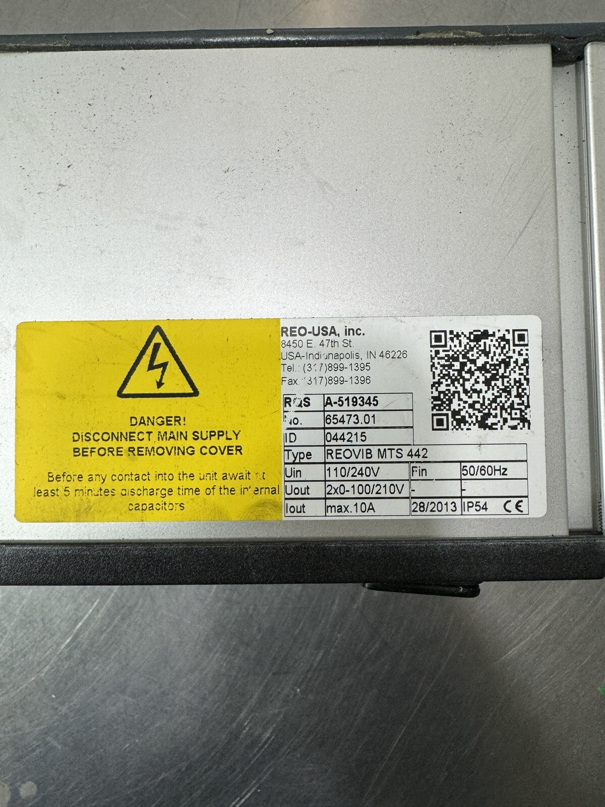 REO ELEKTRONIK  REOVIB-MTS-442 Programmable Thyristor Controller (bin4.4.4)