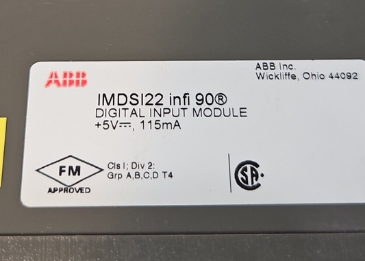 ABB Bailey Infi 90 IMDSI22 Digital Input Module                          loc3C21