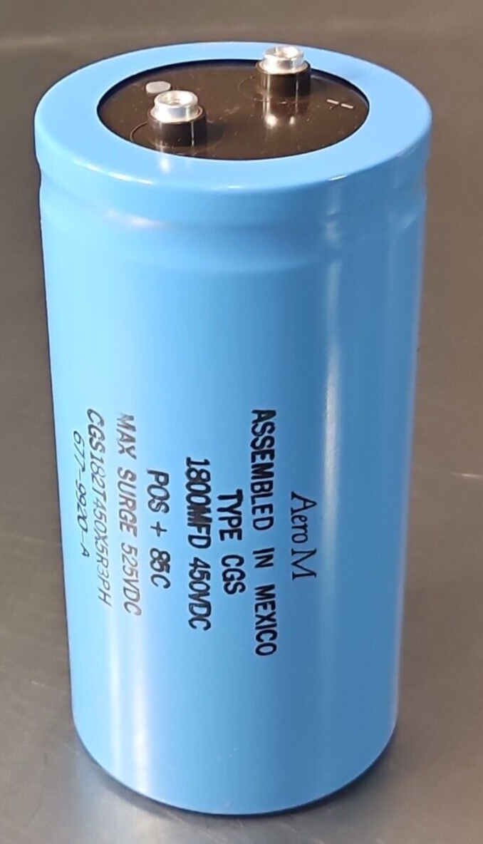 Aero M CGS182T450X5R3PH Capacitor 1800MFD 450VDC                         loc1B39