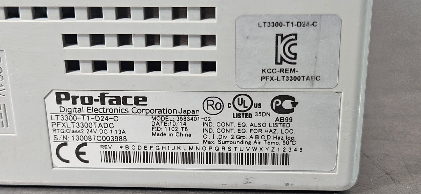 Proface  LT3300-T1-D24-C  Touch Screen Panel                            (BIN644)