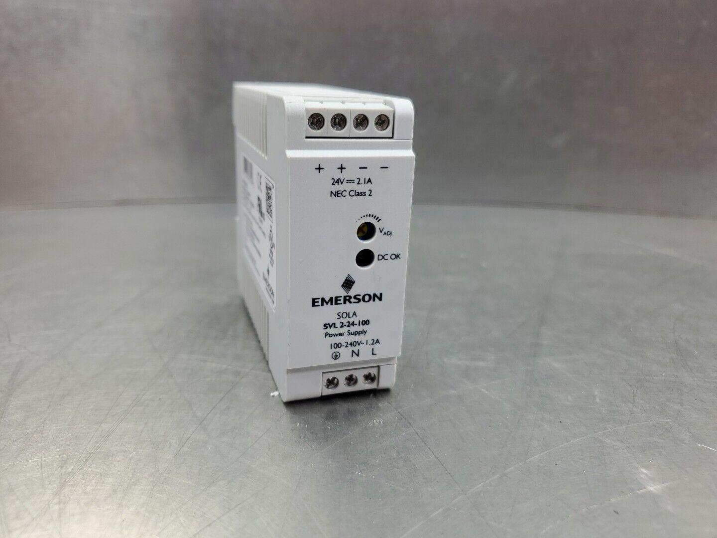 Emerson SVL-2-24-100 (24VDC, 2.1A) Power Supply.                           4E-24