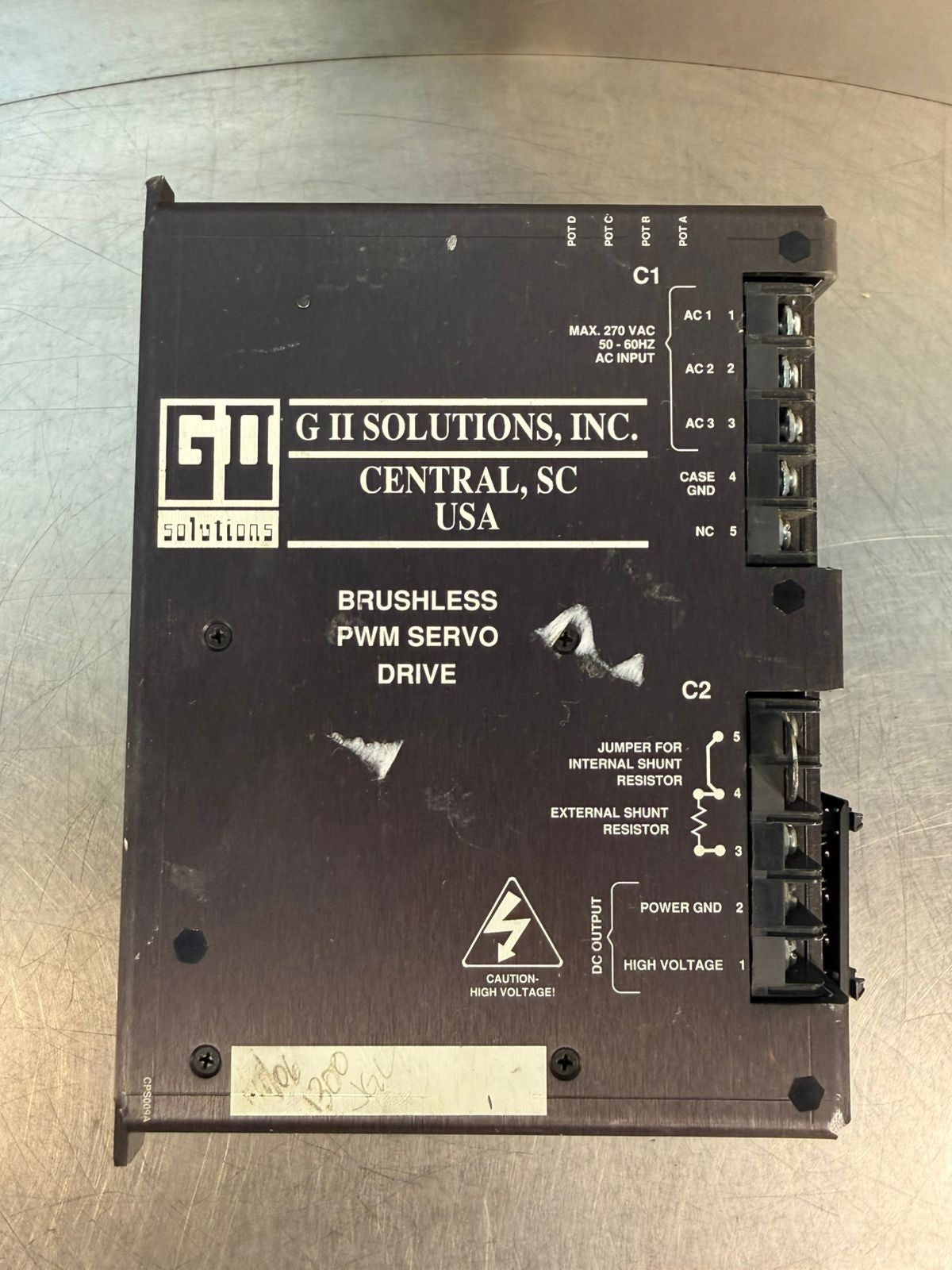 G II Solutions Brushless PWM Servo Drive AA000HE3OA4ONDCA          (8.3.6)