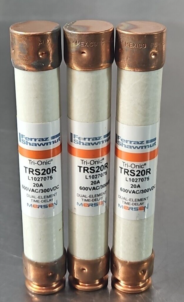 Ferraz Shawmut TRS20R Tri-Onic 20A  lot w/3                              loc4D37