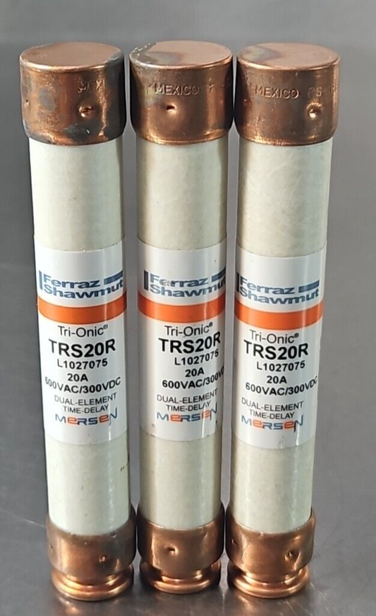 Ferraz Shawmut TRS20R Tri-Onic 20A  lot w/3                              loc4D37