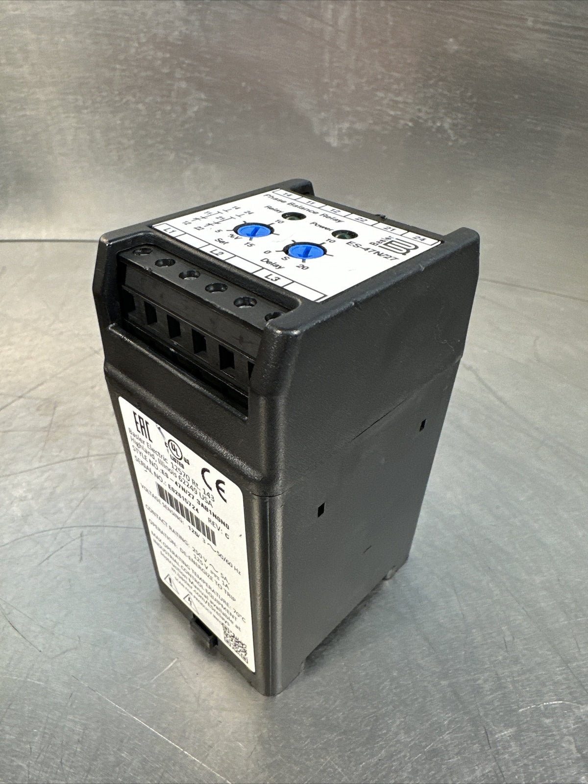 Basler Electric ES-47N/27 3AB1N0N0 Protection Relay 120v-ac (BIN-2.3.3)