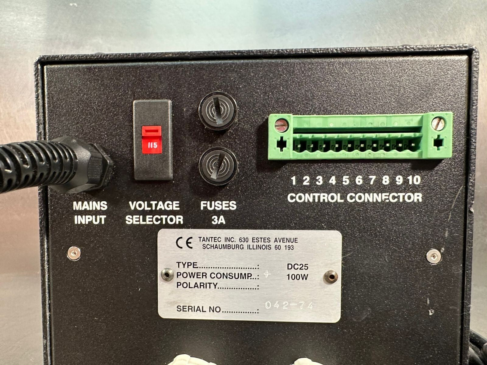 Tantec DC25 3A 100W Electrostatic Charging Generator     (12.4.6)