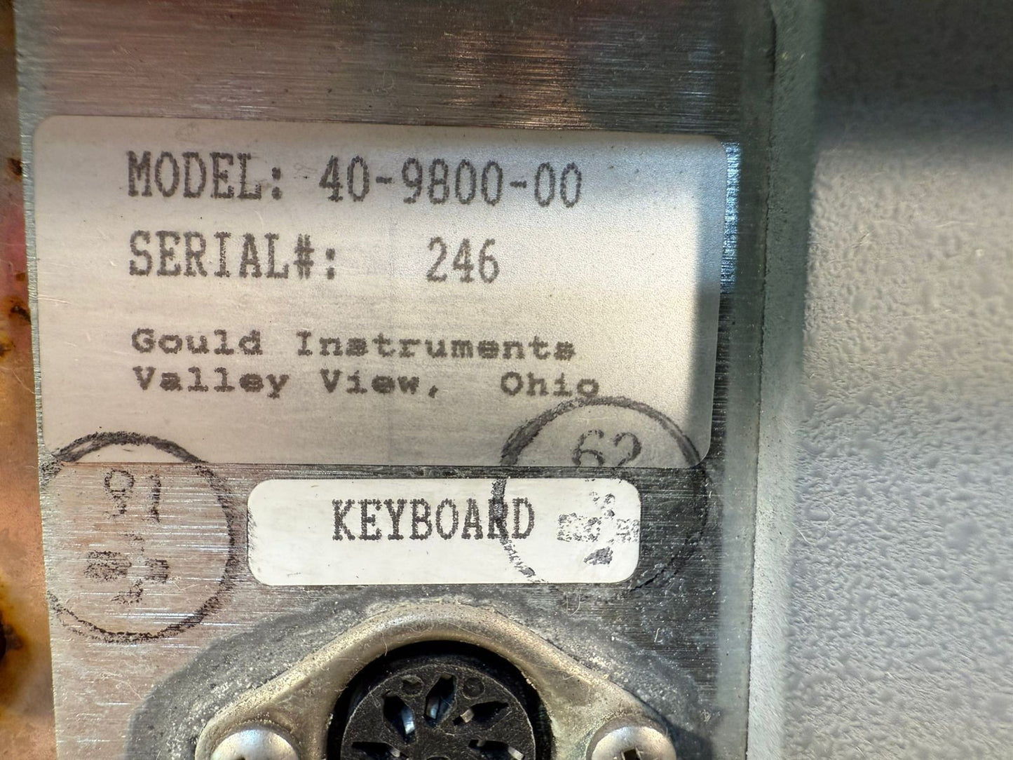 Gould WindoGraf 930    40-9800-00                                       (10.4.1)