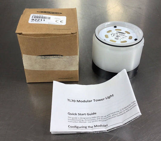 Banner Modular Tower Light  SG-TL70-G  Green 12-30VDC 420mA Max      3C-22