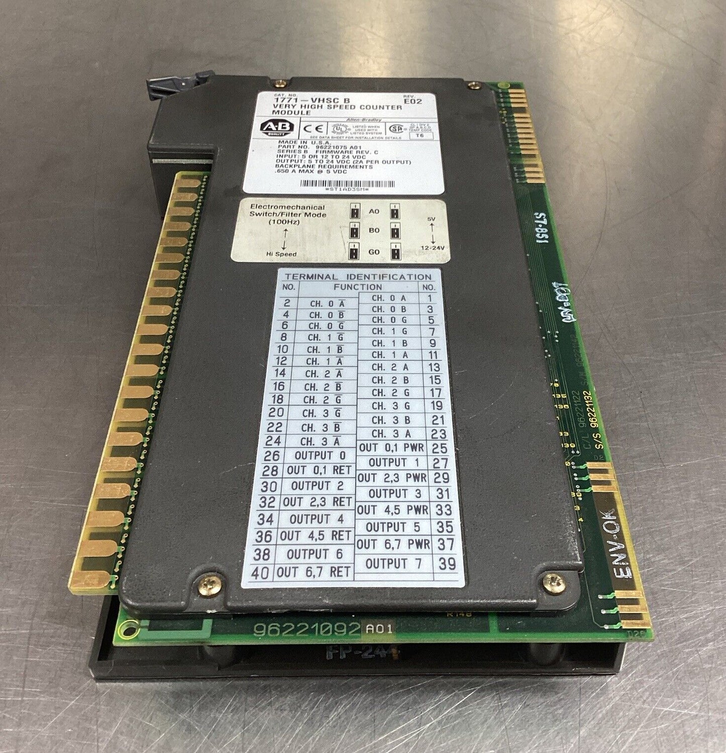 Allen-Bradley 1771-VHSC B Very High Speed Counter Module Rev. E02 Ser. B   3C-29