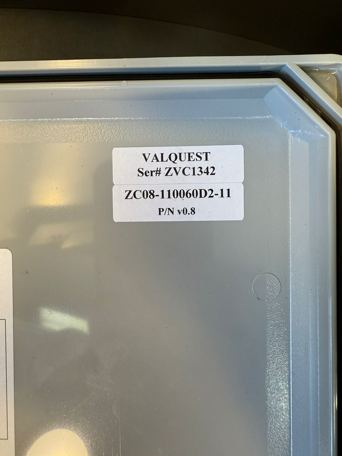 Valquest Z-cap ZC08-110060D2-11 Voltage Closing Control           (12.4.6)