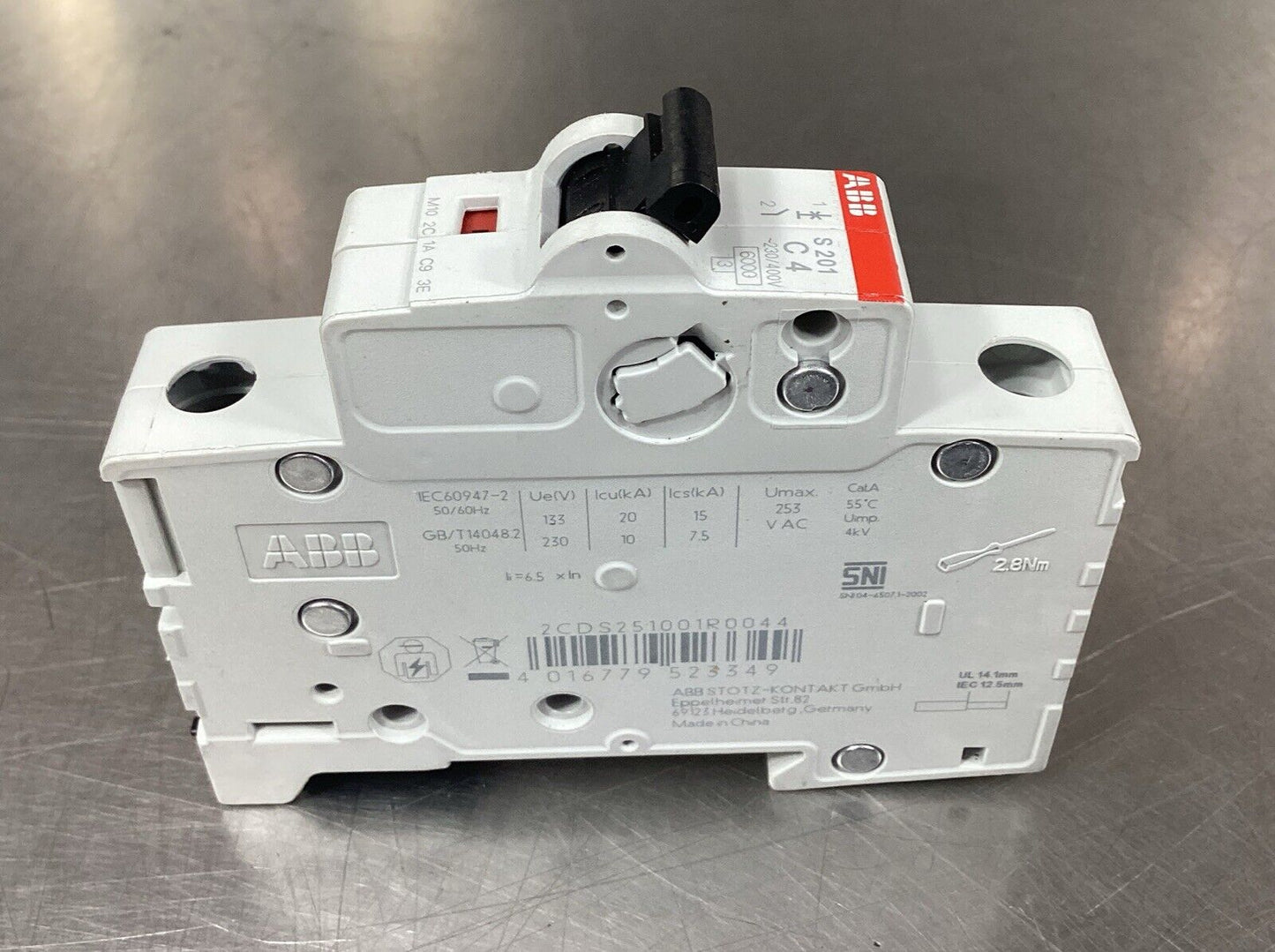 ABB S201-C4 Circuit Breaker  2CDS251001R0044       4C-38