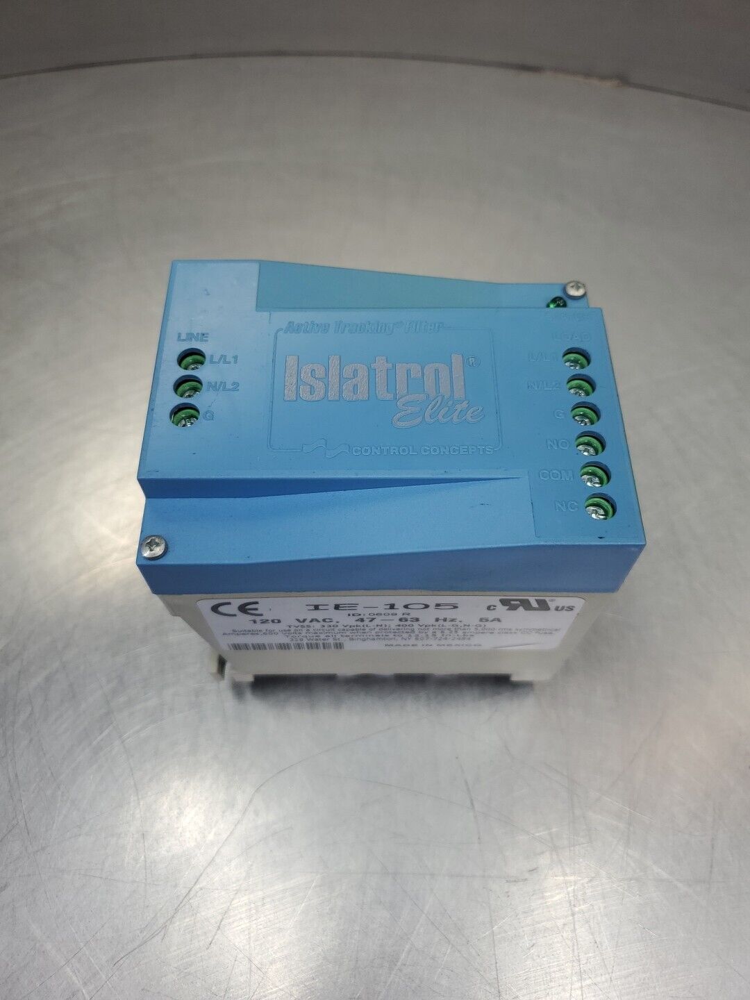Islatrol IE-105 ELITE Active Tracking Filter, 120VAC, 5A **Heat Marks**     4E-2