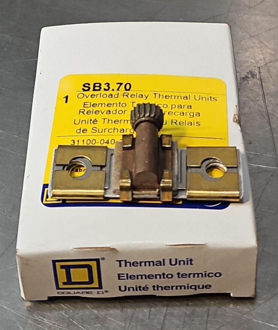 SQUARE D SB3.70 Overload Relay Thermal Unit                             (BIN334)