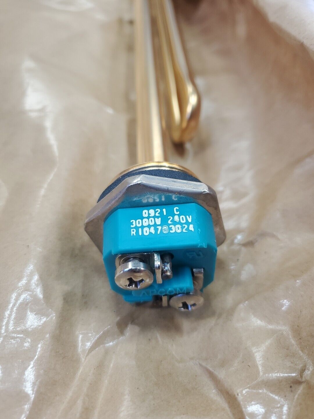 APCOM R104703024 Gold-Plated Water Heater Element, 3000W 240V.             5D-28