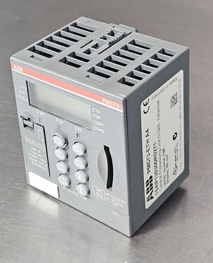 ABB  PM573-ETHA4 Central Processing Unit  24VDC                         (BIN541)