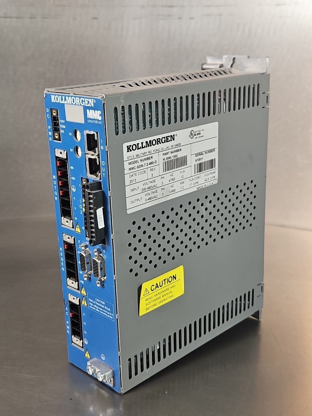 Kollmorgen MMC-SDN-7.2-460-D Smartdrive                                 (BIN652)