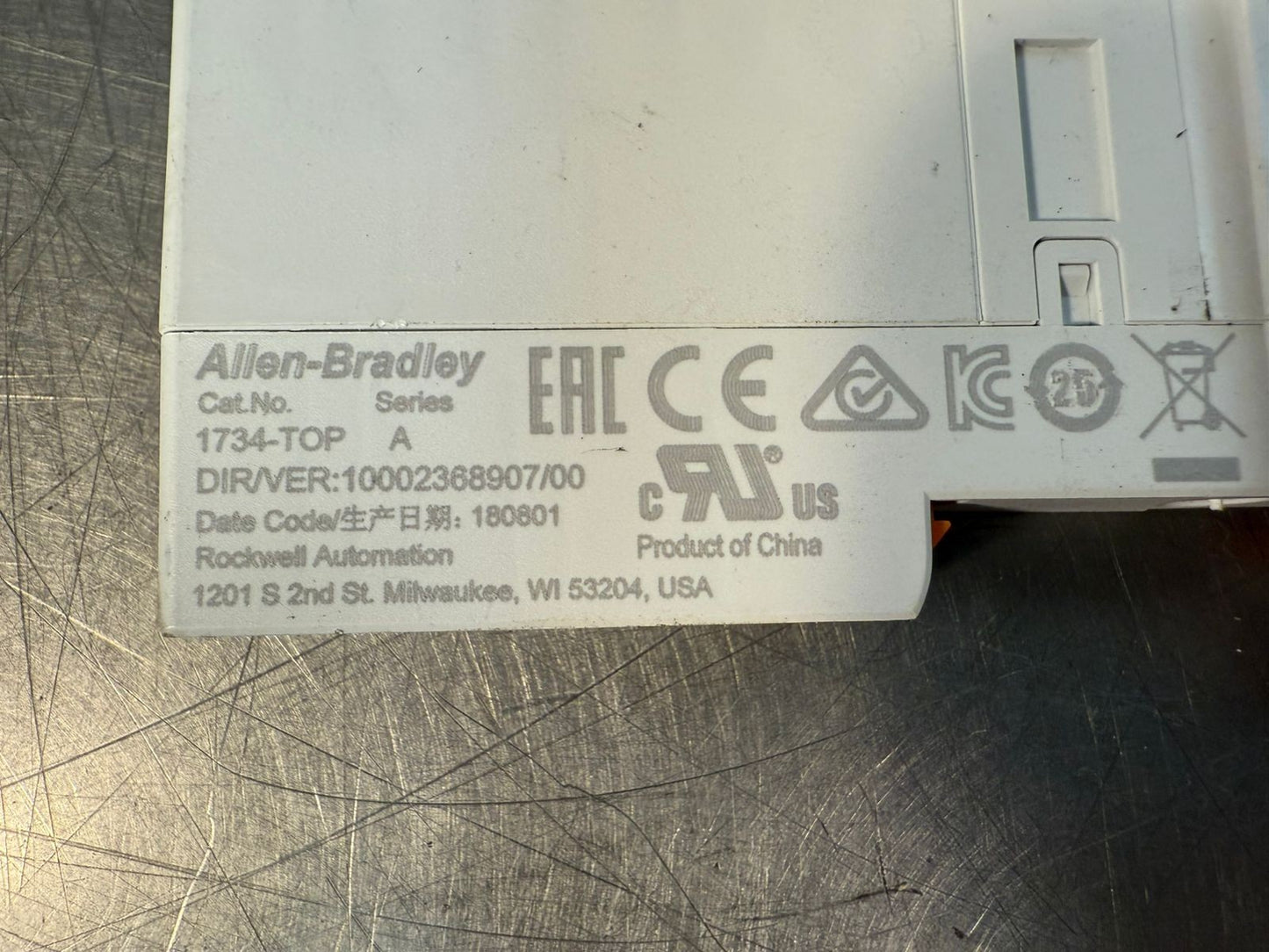Allen Bradley 1734-TOP / A terminal Base  (3.5.2)