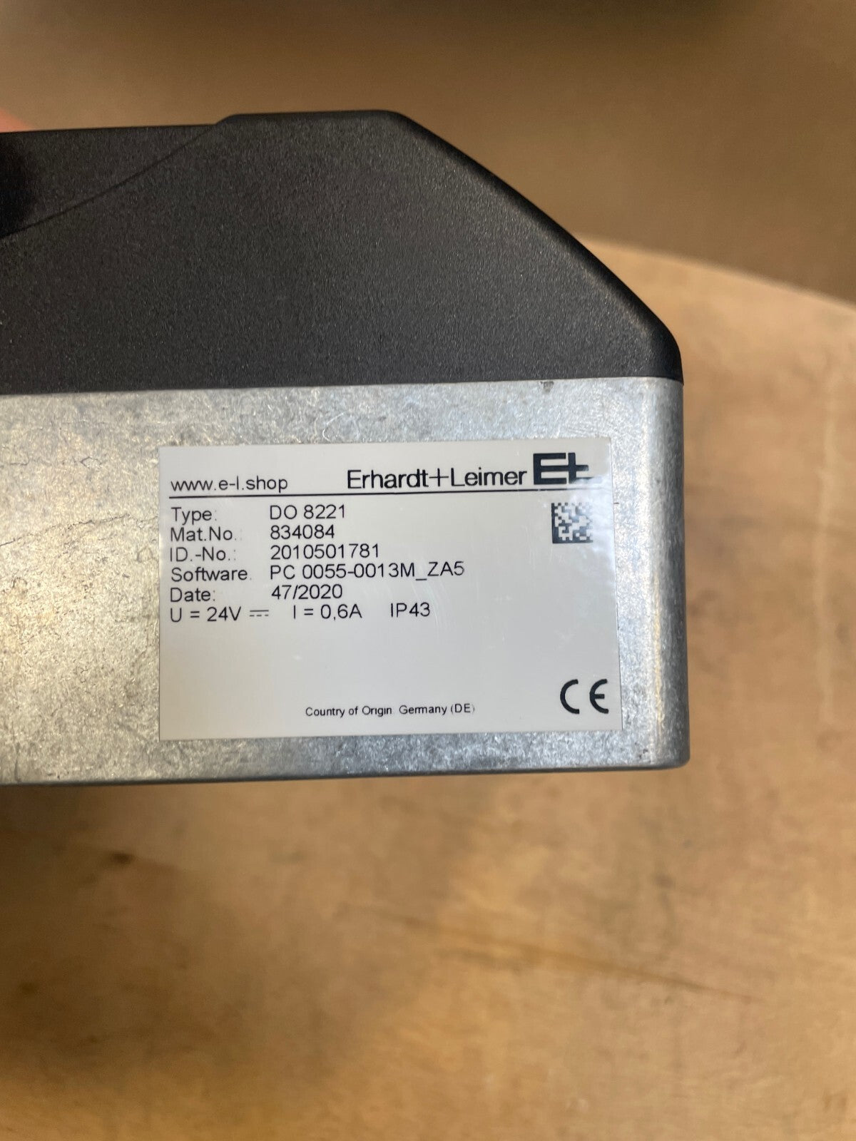 ERHARDT LEIMER DO 8221 PC 0055-0013M-ZA5 24 V DC Camera