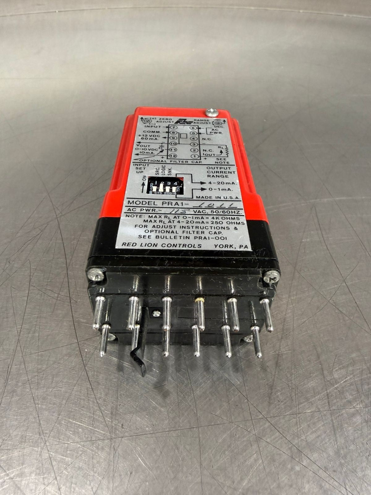Red Lion Controls PRA1-1011  115Vac 50/60 Hz                       (9.3.2)