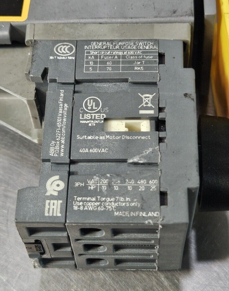 Bussmann Optima OPM-1038RSW Manual Motor Controller                     (BIN643)