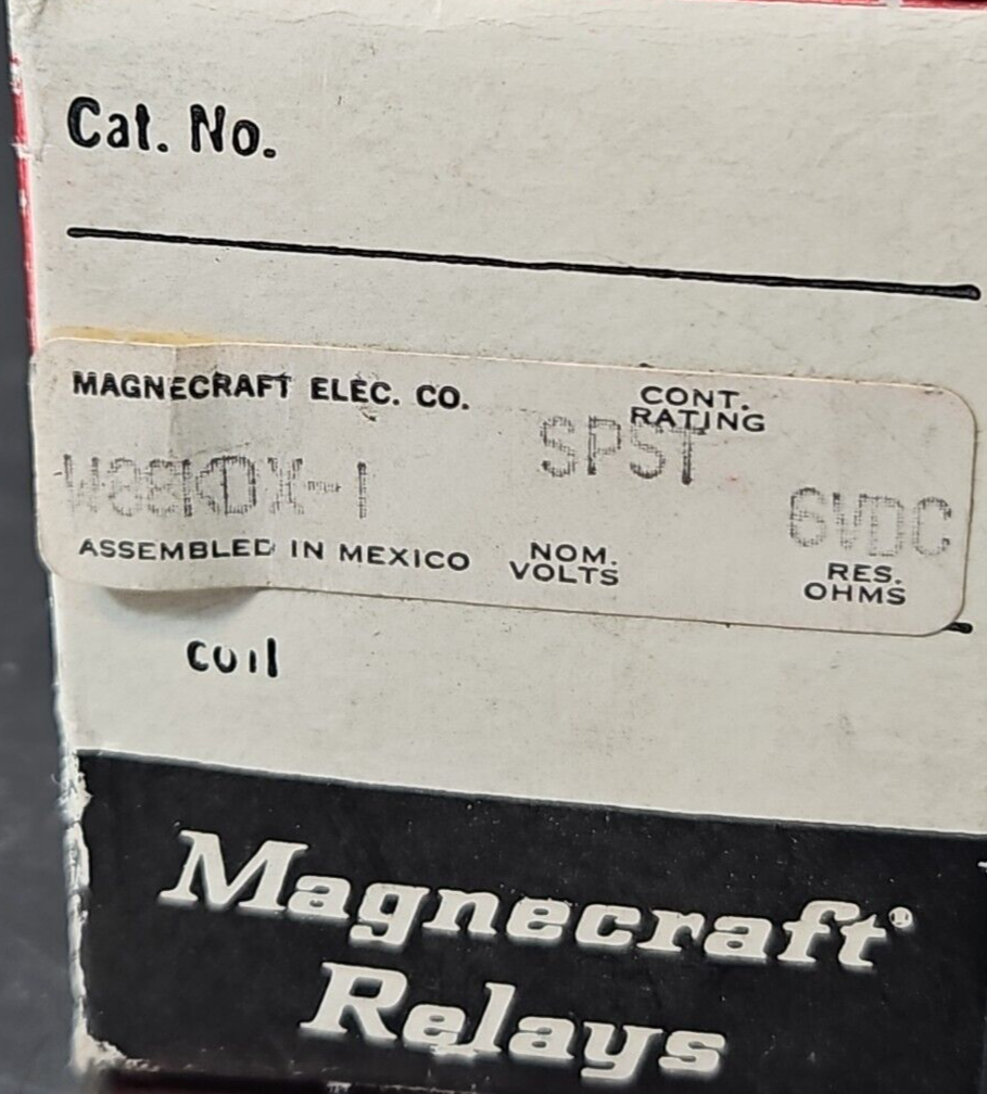 Magnecraft Electric W88KDX-1 6VDC Coil Relay                              loc4B9