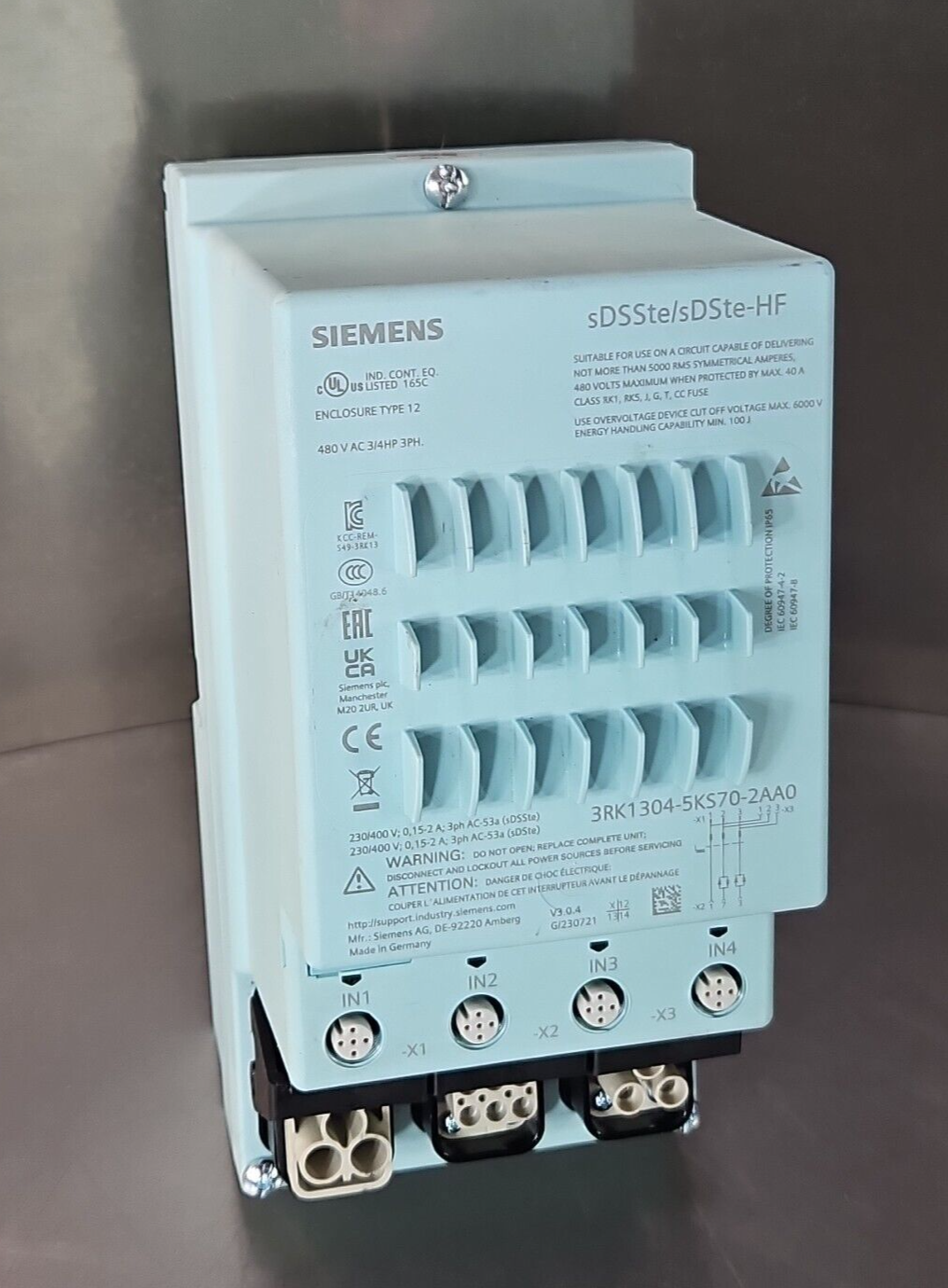 Siemens 3RK1304-5KS70-2AA0 Electronic motor starter (BIN4.4.5)