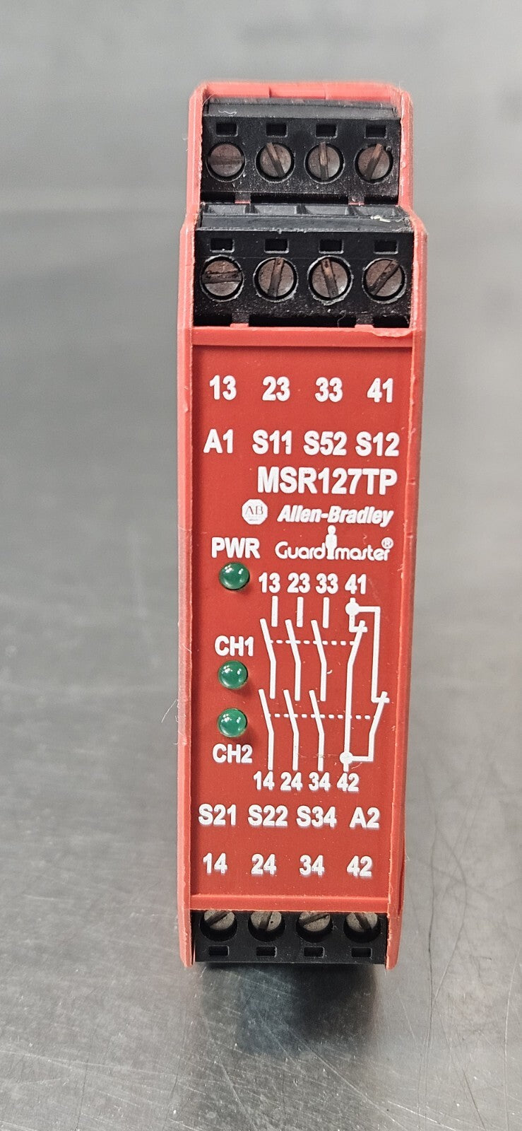 Allen Bradley 440R-N23132  / MSR127TP Ser C  Safety Relay               (BIN733)