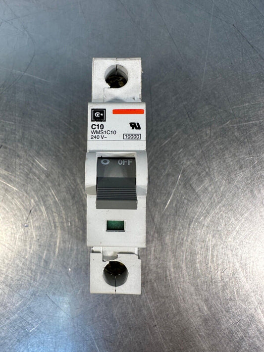 Eaton Cotler Hammer C10 WMS1C10 240V  Circuit Breaker (4c-41)
