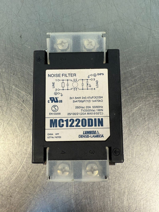 Lambda MC1220DIN Noise Filter 250VAC 20A 50/60HZ                   (2.1.5)