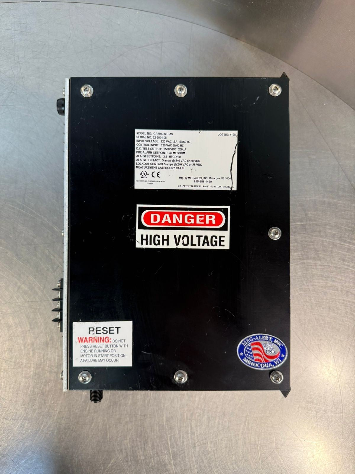 Meg-Alert Gp2500-MU-AS   Automatic Insulation Tester  (10.4.3)