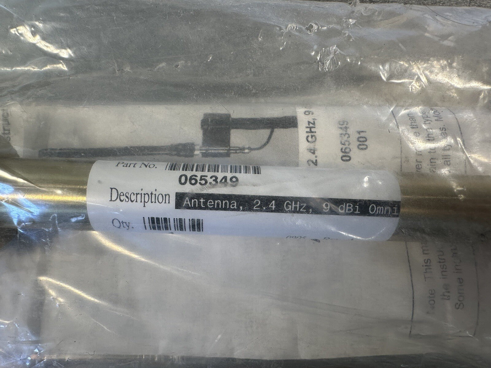 Intermec Tech 2.4 GHZ 9 DBI Omni Antenna EACH- (BIN-1.3.4)