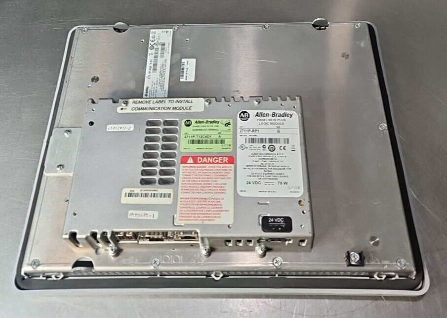 Allen Bradley PanelView Plus 2711P-RDT12C Ser D w/2711P-RP1 Ser G       (BIN123)