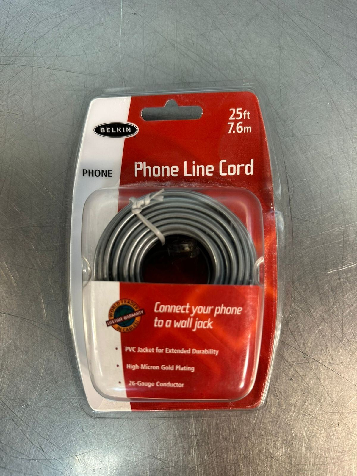 Belkin P97164-A Phone Line Cord 25Ft 7.6m                 (7.3.2)