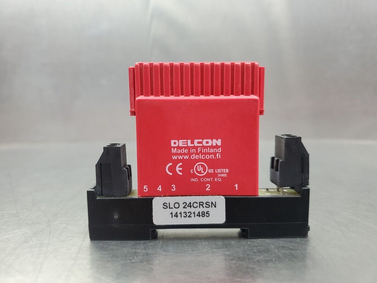 DELCON SLO 24CRSN 24VDC RELAY.                                             4E-34