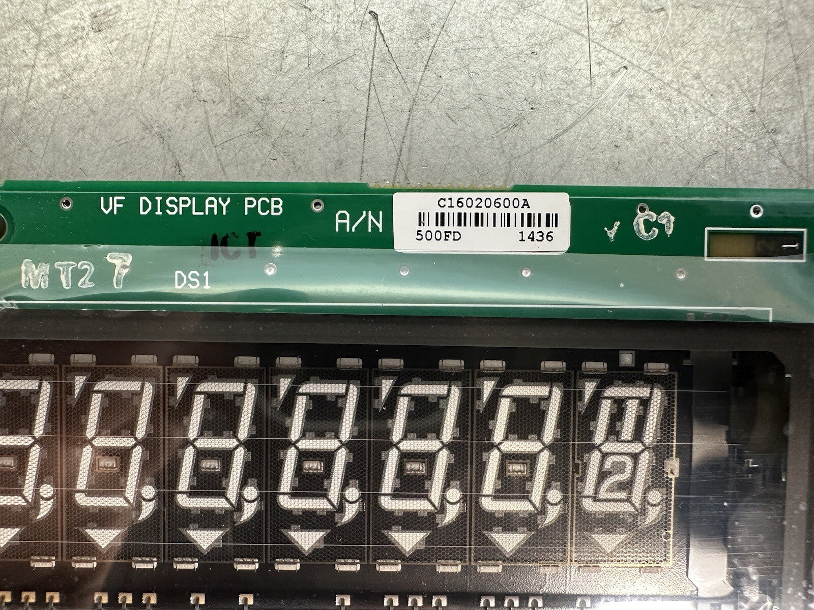 Mettler Toledo C16020600A VF Display PCB Circuit Board (BIN-1.4.2)