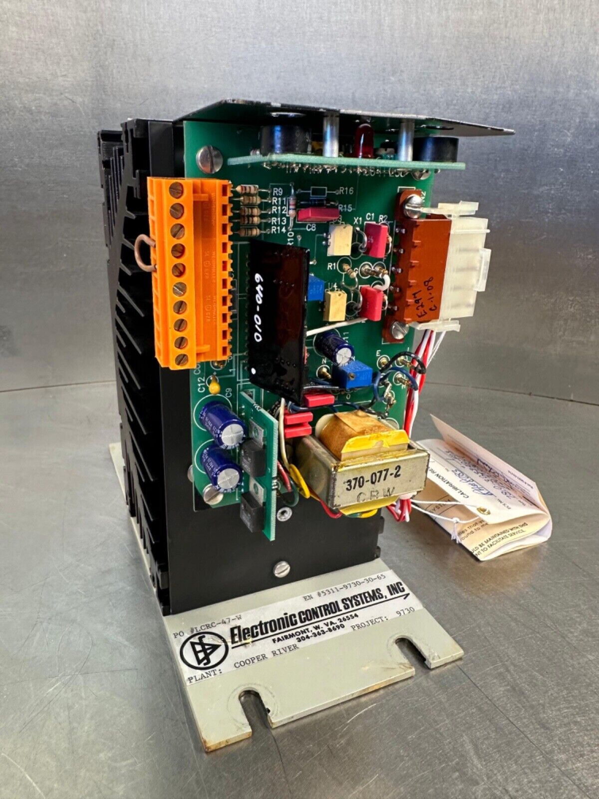 Electronic Control 7810-3-03-3-20-f03 Power Supply 75Amp. 240V (1D-22)