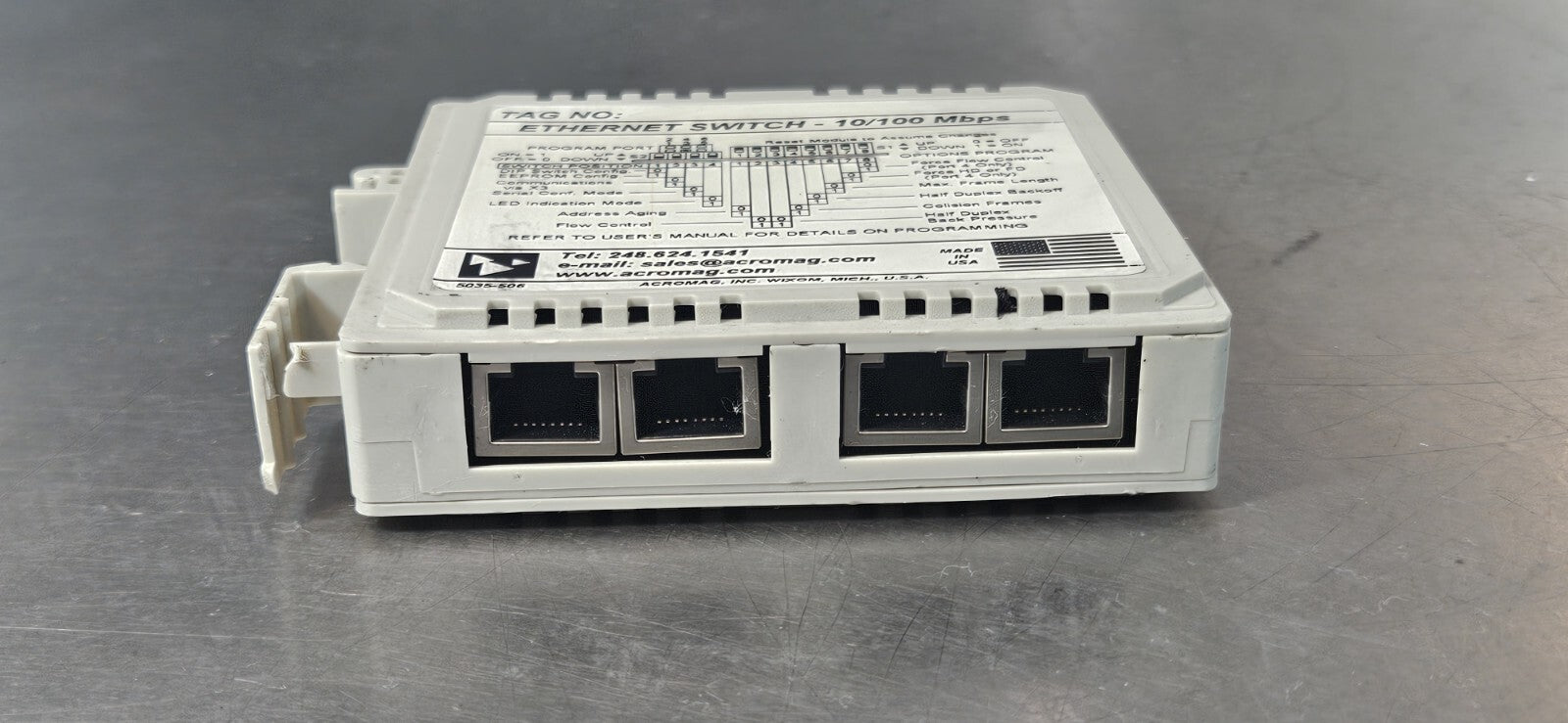Acromag 900EN-S005 Ethernet Switch                                      (BIN533)