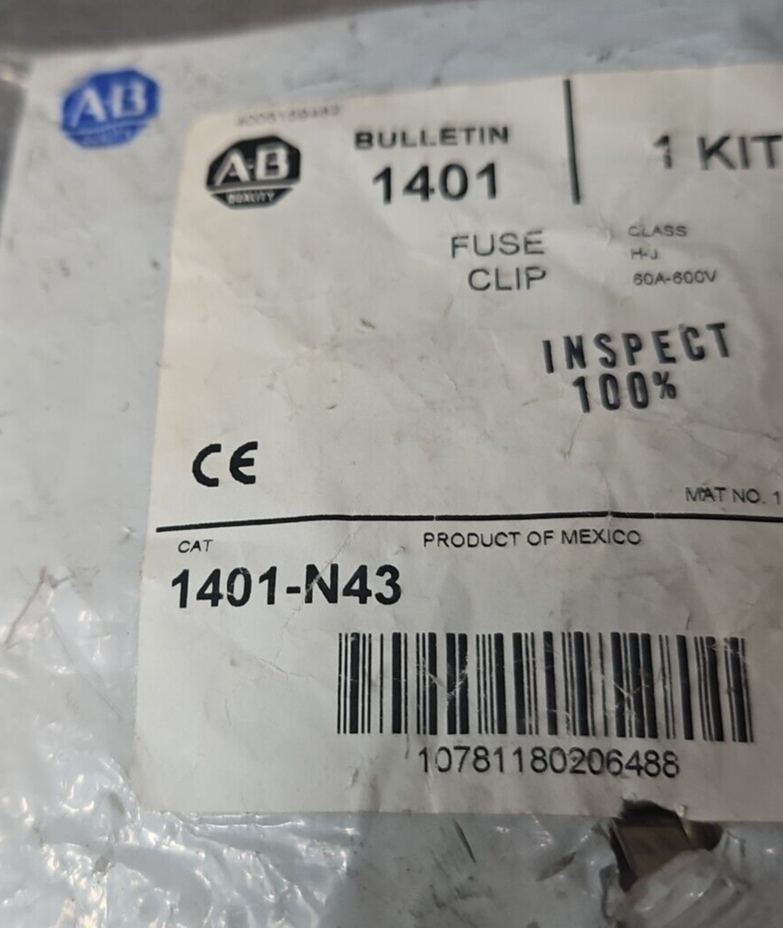 Allen Bradley 1401-N43 Fuse Clip Kit                                    (BIN423)