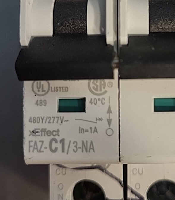 Eaton Faz-C1/3-NA miniature circuit breaker         (BIN 354)