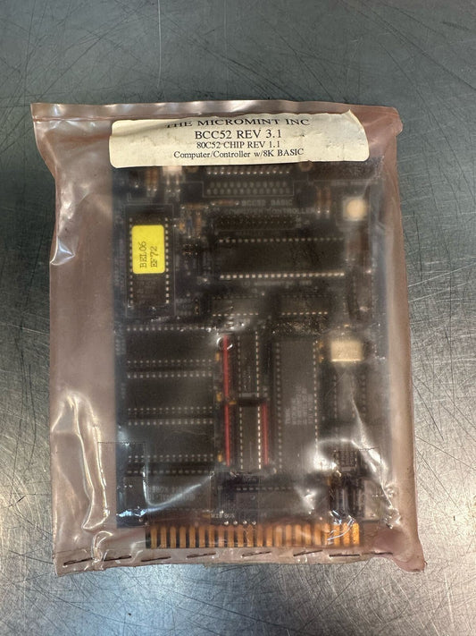 Micromint BCC52 Rev. 3.1 80C52 Chip Rev 1.1 w/ 8K Basic  NEW  (6.4.5)