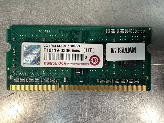 Transcend Memory 2G 1Rx8 DDR3L 1600 SO I F10119-0306 RoHS (7.2.1)