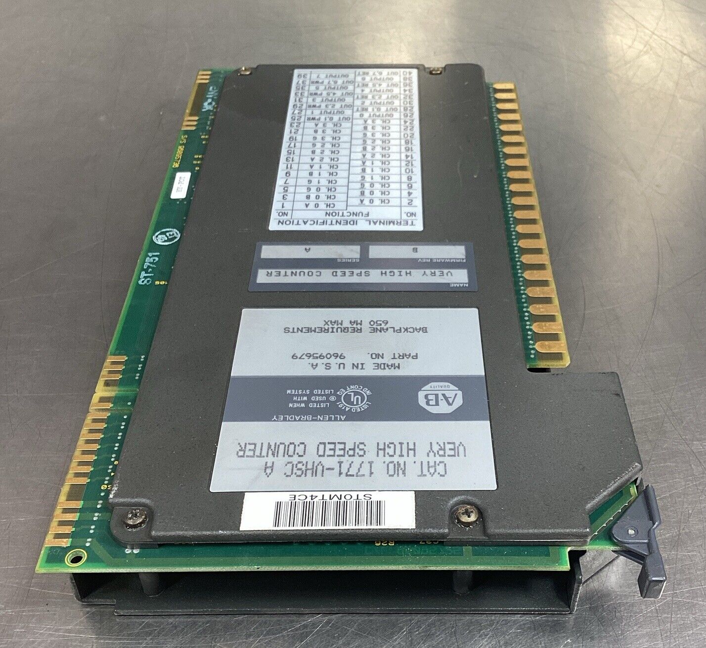 Allen-Bradley  1771-VHSC A  Very High Speed Counter Module Rev. B Ser. A   3C-33