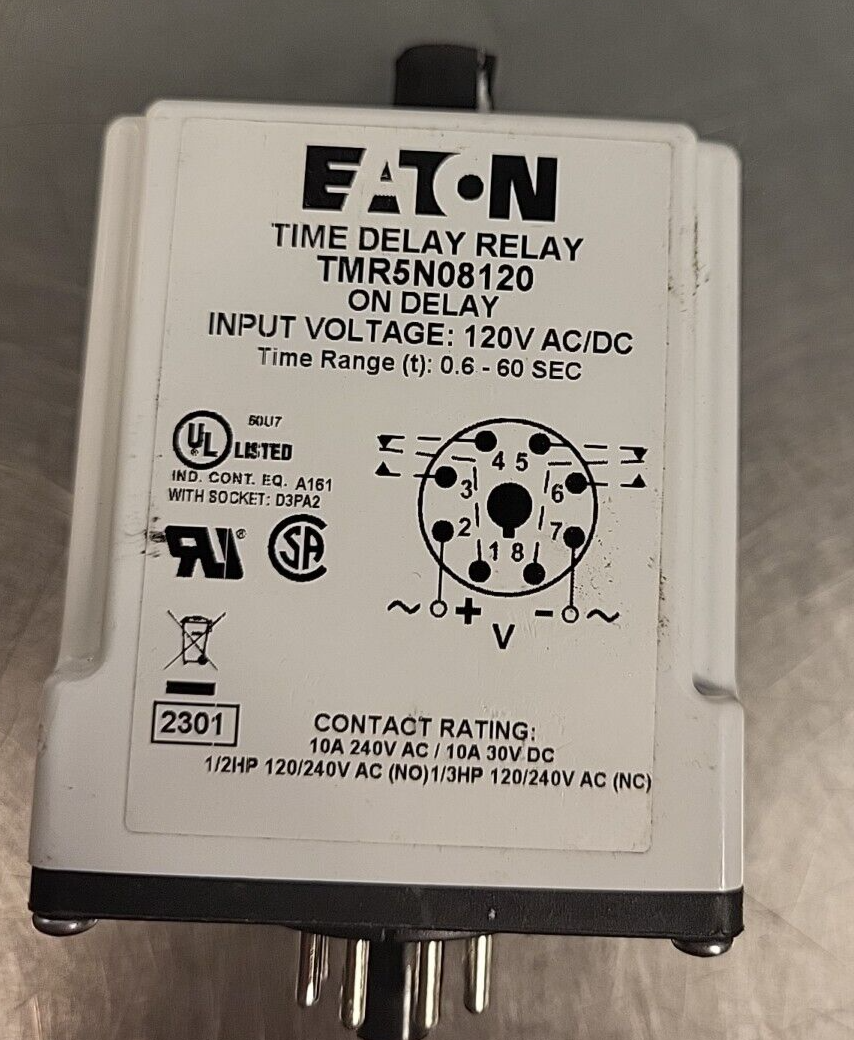 Eaton TMR5N08120  Time Delay Relay Off Delay 120AC/DC (BIN 3.5.1)