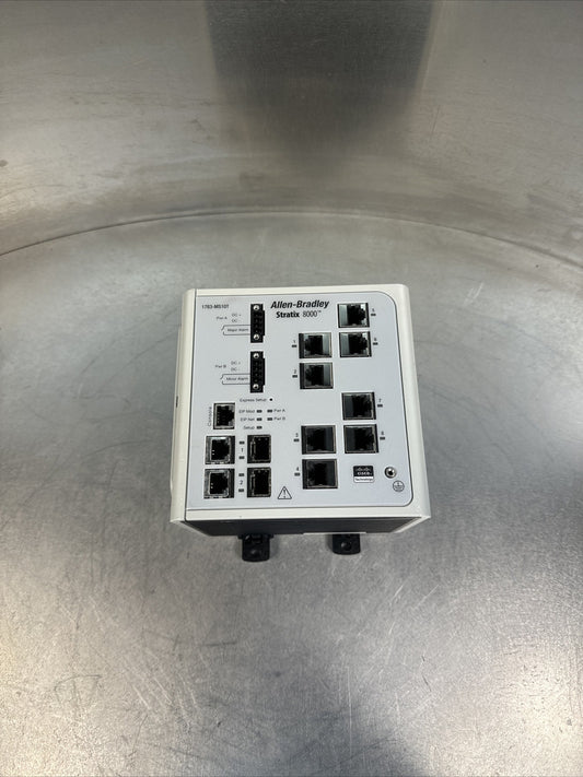 ALLEN BRADLEY 1783-MS10T MANAGED ETHERNET IP SWITCH STRATIX 8000 Ser. A bin1.5.1